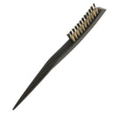 Anti-static Bristle Hair Styling Teasing Brush Natural Wood Back Comb Hairbrush for Short Thick Fine Hair 3 Rows