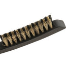 Anti-static Bristle Hair Styling Teasing Brush Natural Wood Back Comb Hairbrush for Short Thick Fine Hair 3 Rows