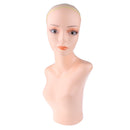 Plastic Women New Stable Female Mannequin Head Bust Make-up Wigs Hat Display Stand Manikin