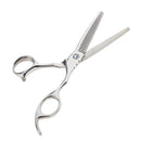 Stainless Steel Professional Barber Salon Hair Cutting Thinning Scissors Shears Hairdressing Tools with Finger Rest Holder 6.5