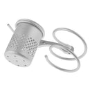 Spring Wall Mounted Hair Dryer Blower Holder Organizer Rack Stand Shelf + Comb Flat Iron Curling Wand Storage Cup + Plug Hook for Bathroom Washroom