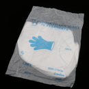 100 Pieces/Box Large Clear Plastic Disposable Gloves Industrial Restaurant Cleaning Cooking Safety Handling Salon Hair Dyeing Coloring