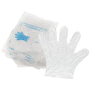 100 Pieces/Box Large Clear Plastic Disposable Gloves Industrial Restaurant Cleaning Cooking Safety Handling Salon Hair Dyeing Coloring