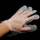100 Pieces/Box Large Clear Plastic Disposable Gloves Industrial Restaurant Cleaning Cooking Safety Handling Salon Hair Dyeing Coloring