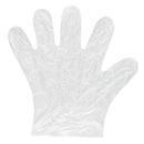 100 Pieces/Box Large Clear Plastic Disposable Gloves Industrial Restaurant Cleaning Cooking Safety Handling Salon Hair Dyeing Coloring