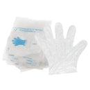 100 Pieces/Box Large Clear Plastic Disposable Gloves Industrial Restaurant Cleaning Cooking Safety Handling Salon Hair Dyeing Coloring