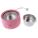 New Salon SPA Hair Removal Hot Paraffin Hard Wax Bean Warmer Waxing Heater Pot Machine Depilatory Pink