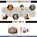 Fashion Women Straight Short Fluffy Wigs Human Hair Full Wig With Bangs Gray