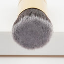Natural Bamboo Wooden Handle Flat Top Buffer Face Foundation Loose Powder Contour Bronzer Blending Makeup Brush Tool Dense Hair