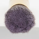 Natural Bamboo Wooden Handle Flat Top Buffer Face Foundation Loose Powder Contour Bronzer Makeup Brush Tool Dense Hair