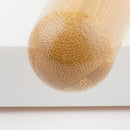 Natural Bamboo Wooden Handle Flat Top Buffer Face Foundation Loose Powder Contour Bronzer Makeup Brush Tool Dense Hair