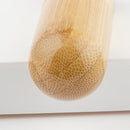 Natural Bamboo Wood Flat Top Buffer Face Foundation Loose Powder Contour Bronzer Makeup Brush Tool Dense Hair