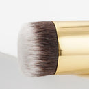 Natural Bamboo Wood Flat Top Buffer Face Foundation Loose Powder Contour Bronzer Makeup Brush Tool Dense Hair
