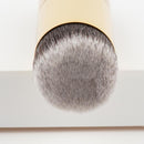 Natural Bamboo Wood Flat Top Buffer Face Foundation Loose Powder Contour Bronzer Makeup Brush Tool Dense Hair