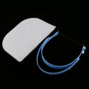 Adjustable Anti-Fog Full Face Eyes Shield With 10pcs Clear Detachable Protective Visors Plastic Film Masks