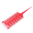 Professional Salon 3-Way Styling Microbraiding Sectioning Weave Highlights Coloring Balayage Dyeing Highlighting Comb Brush Random Color