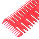 Professional Salon 3-Way Styling Microbraiding Sectioning Weave Highlights Coloring Balayage Dyeing Highlighting Comb Brush Random Color