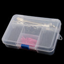 Black Hairdressing Hair Claw Section Clip Clamps U Shape Stick Bobby Pins Hairpin Set Grips Kit with Storage Box