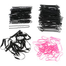 Black Hairdressing Hair Claw Section Clip Clamps U Shape Stick Bobby Pins Hairpin Set Grips Kit with Storage Box