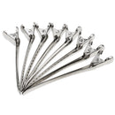 Black Hairdressing Hair Claw Section Clip Clamps U Shape Stick Bobby Pins Hairpin Set Grips Kit with Storage Box