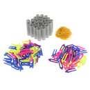 24 Pieces DIY Hairdressing Sticky Hair Styling Rollers Self Grip Holding Curler Cling Set + 50 Pieces Hair Curl Clips