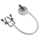 Hands Free Hair Drying Styling Stand Stainless SteelHair Dryer Holder Stand with Suction Cup 360 Degree Rotation for Table Mirror Wall