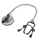 Hands Free Hair Drying Styling Stand Stainless SteelHair Dryer Holder Stand with Suction Cup 360 Degree Rotation for Table Mirror Wall