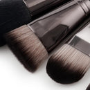 Set of 8 Pieces Black Facial Eyes Foundation Powder Cream Blush Contour Concealer Makeup Brushes Beauty Comestic Tools