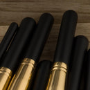 17 Pieces Black Face Eyeshadow Eyeliner Eyebrow Blush Fan Makeup Brushes Set