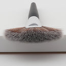 Pro Fan Shape Blending Highlighter Makeup Brush Face Powder Foundation Blush Contour Wooden Handle Cosmetic Tool