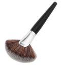 Pro Fan Shape Blending Highlighter Makeup Brush Face Powder Foundation Blush Contour Wooden Handle Cosmetic Tool