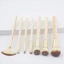 7pcs Pro Bamboo Handle Makeup Brushes Set Contour Face Powder Blush Foundation Eye Shadow Lip Cosmetic Tool
