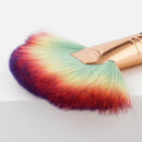 PRO Soft Comestic Large Fan Brush, Face Concealer Contour Powder Foundation Blushing Make Up Tool, Wood Handle