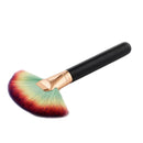 PRO Soft Comestic Large Fan Brush, Face Concealer Contour Powder Foundation Blushing Make Up Tool, Wood Handle