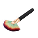PRO Soft Comestic Large Fan Brush, Face Concealer Contour Powder Foundation Blushing Make Up Tool, Wood Handle