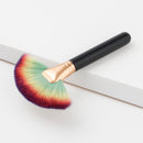 PRO Soft Comestic Large Fan Brush, Face Concealer Contour Powder Foundation Blushing Make Up Tool, Wood Handle