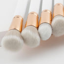 Professional 10pcs Wooden Handle Makeup Brushes Set Powder Foundation Eyeshadow Blush Contour Cosmetic Tool
