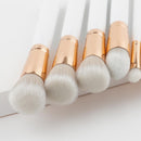 Professional 12pcs Makeup Brushes Set Powder Foundation Eyeshadow Blush Contour Cosmetic Tool White