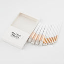 Professional 12pcs Makeup Brushes Set Powder Foundation Eyeshadow Blush Contour Cosmetic Tool White