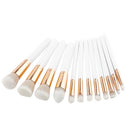 Professional 12pcs Makeup Brushes Set Powder Foundation Eyeshadow Blush Contour Cosmetic Tool White