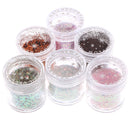 12 Bottles Corlorful Nail Art Glitter Powder Dust Confetti Nails Sequins Women Manicure Decoration Tool
