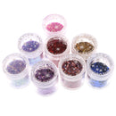 12 Bottles Corlorful Nail Art Glitter Powder Dust Confetti Nails Sequins Women Manicure Decoration Tool