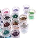 12 Bottles Corlorful Nail Art Glitter Powder Dust Confetti Nails Sequins Women Manicure Decoration Tool