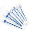 Bulk Lot 100 Pieces Oral Disposable Teeth Mouth Exam Mirrors Plastic Instruments Blue