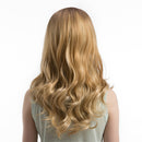 Fashion Natural Full Wig Blonde Women Long Curly Wavy Synthetic Hair Wig Resistant Party Cosplay