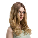 Fashion Natural Full Wig Blonde Women Long Curly Wavy Synthetic Hair Wig Resistant Party Cosplay