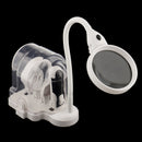 DESKTOP HANDHELD MULTIFUNCITONAL LED Helping Hand Magnifying Glass Handheld Magnifier 2.5X 5X 16X 90MM 75MM 37MM EU Plug
