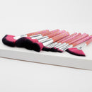 Set of 10 Pieces Fashion Makeup Brushes Facial Eyes Powder Foundation Blush Contour ComeStic Tools Fan Brush