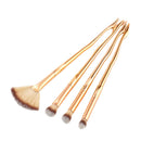 4pcs Professional Fashion Eyes Face Makeup Brushes Set Powder Foundation Blush Contour Cosmetic Kits