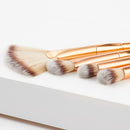 4pcs Professional Fashion Eyes Face Makeup Brushes Set Powder Foundation Blush Contour Cosmetic Kits